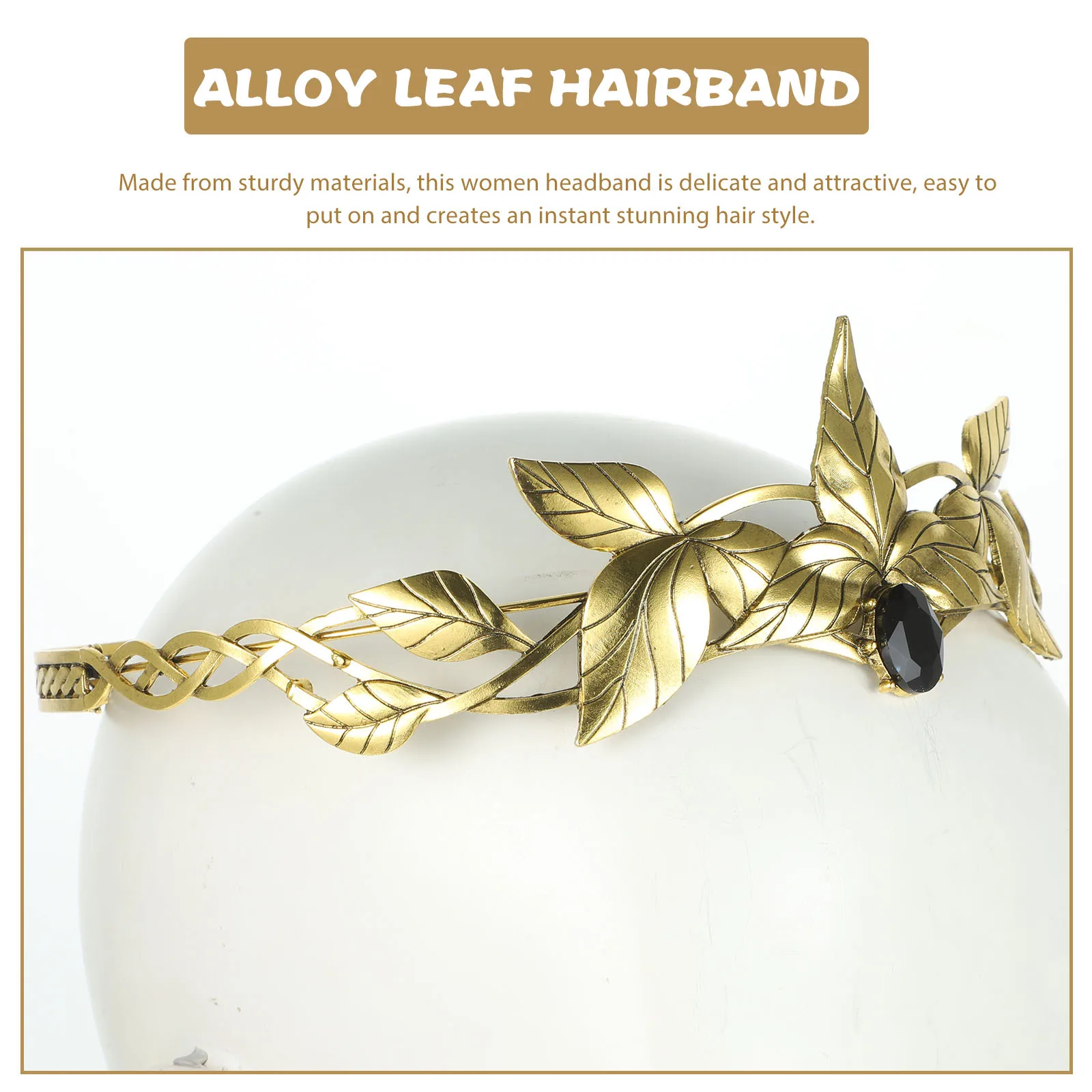 Crystal Bridal Headband Lightweight Simulated Leaves Hair Band for Wedding Prom Birthday Party Women Headpiece
Crystal Bridal Headband Lightweight Simulated Leaves Hair Band for Wedding Prom Birthday Party Women Headpiece