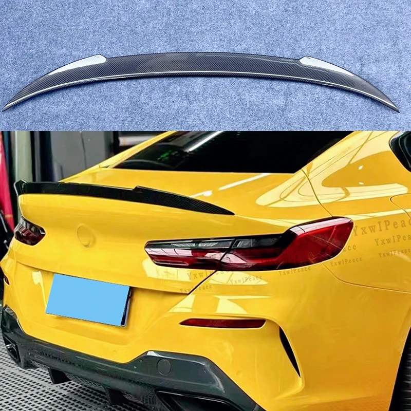 For BMW 8 Series G16 M8 4 Door 2018-2023 Spoiler Real Carbon Fiber / FRP Rear Trunk Cover Wings Spoiler Body Kit Accessories
For BMW 8 Series G16 M8 4 Door 2018-2023 Spoiler Real Carbon Fiber / FRP Rear Trunk Cover Wings Spoiler Body Kit Accessories