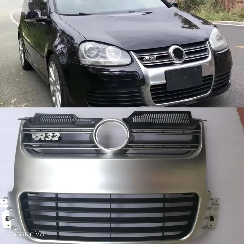 Abs Silvery Front Bumper Mesh Grille Grills for Vw Golf5 Mk5 R32 Bumper 2005-2009 
Abs Silvery Front Bumper Mesh Grille Grills for Vw Golf5 Mk5 R32 Bumper 2005-2009