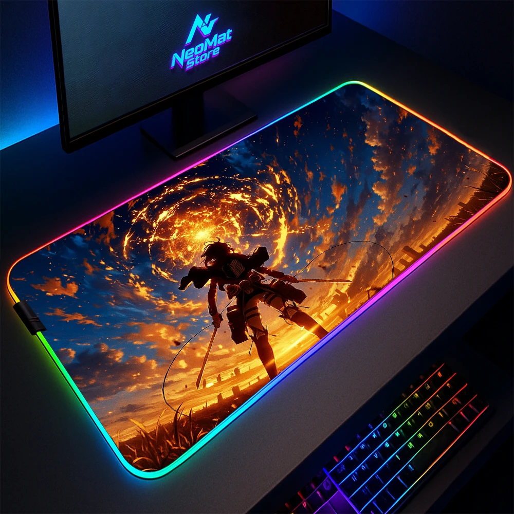 Attack on Titan Mouse Pads with Lightings Mouse Mat Gaming Mousepad Mit Led Glitter Carpet Desktop Accessories Playing Mats
Attack on Titan Mouse Pads with Lightings Mouse Mat Gaming Mousepad Mit Led Glitter Carpet Desktop Accessories Playing Mats