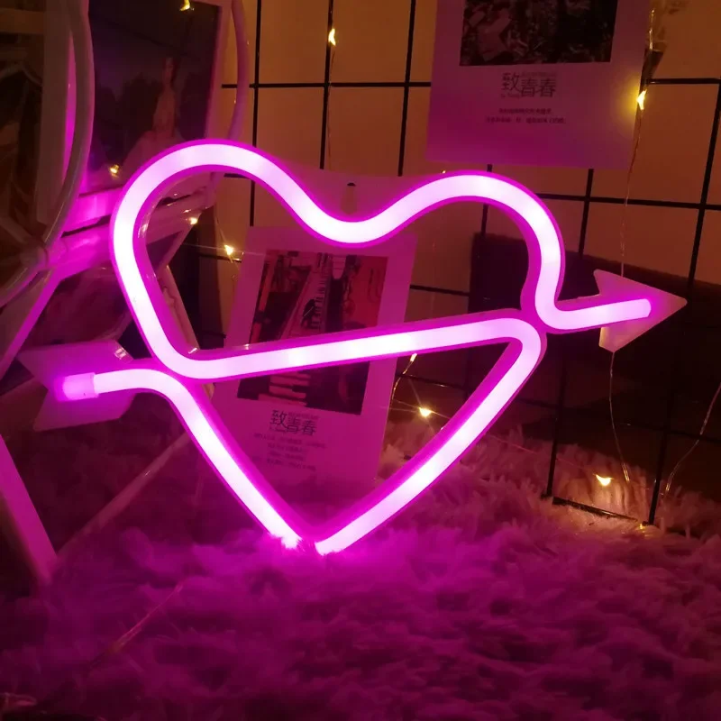 Cupid Love Bedroom Night Light Heart Lamp Neon Sign Wall Hanging Decoration Wedding Party Home Holiday Valentine Lover Gift 1PCS
Cupid Love Bedroom Night Light Heart Lamp Neon Sign Wall Hanging Decoration Wedding Party Home Holiday Valentine Lover Gift 1PCS