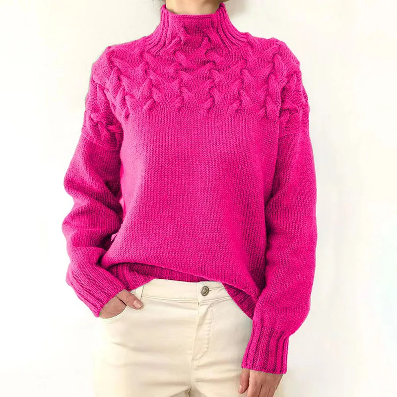Autumn Winter Womens New Sweaters Turtleneck Warm Pullovers Sweaters Coat Long Sleeve Top Female Korean Fashion Knit Base Shirt
Autumn Winter Womens New Sweaters Turtleneck Warm Pullovers Sweaters Coat Long Sleeve Top Female Korean Fashion Knit Base Shirt