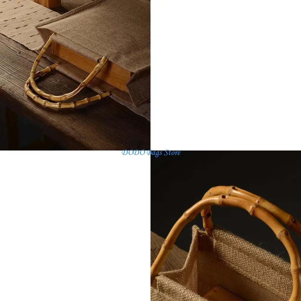 Портативная джутовая хозяйственная сумка из мешковины, бамбуковая петля, многоразовый Тоте с ручками
Портативная джутовая хозяйственная сумка из мешковины, бамбуковая петля, многоразовый Тоте с ручками