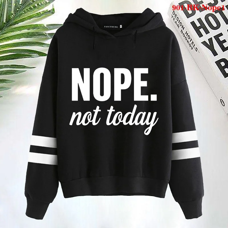 Новые модные женские толстовки с принтом «No Today», женские осенне-зимние толстовки с длинным рукавом и капюшоном, пуловер
Новые модные женские толстовки с принтом «No Today», женские осенне-зимние толстовки с длинным рукавом и капюшоном, пуловер