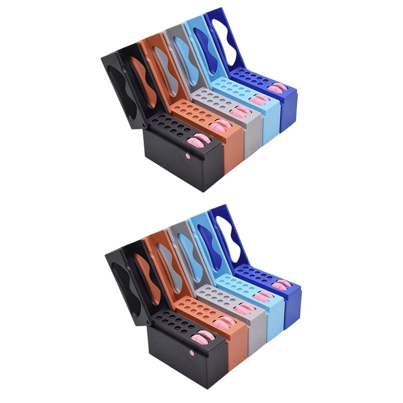 2X 10 Holes Endo Files Holder With Memory Autoclavable Endo Box Endodontic Use Files Measuring Block
2X 10 Holes Endo Files Holder With Memory Autoclavable Endo Box Endodontic Use Files Measuring Block