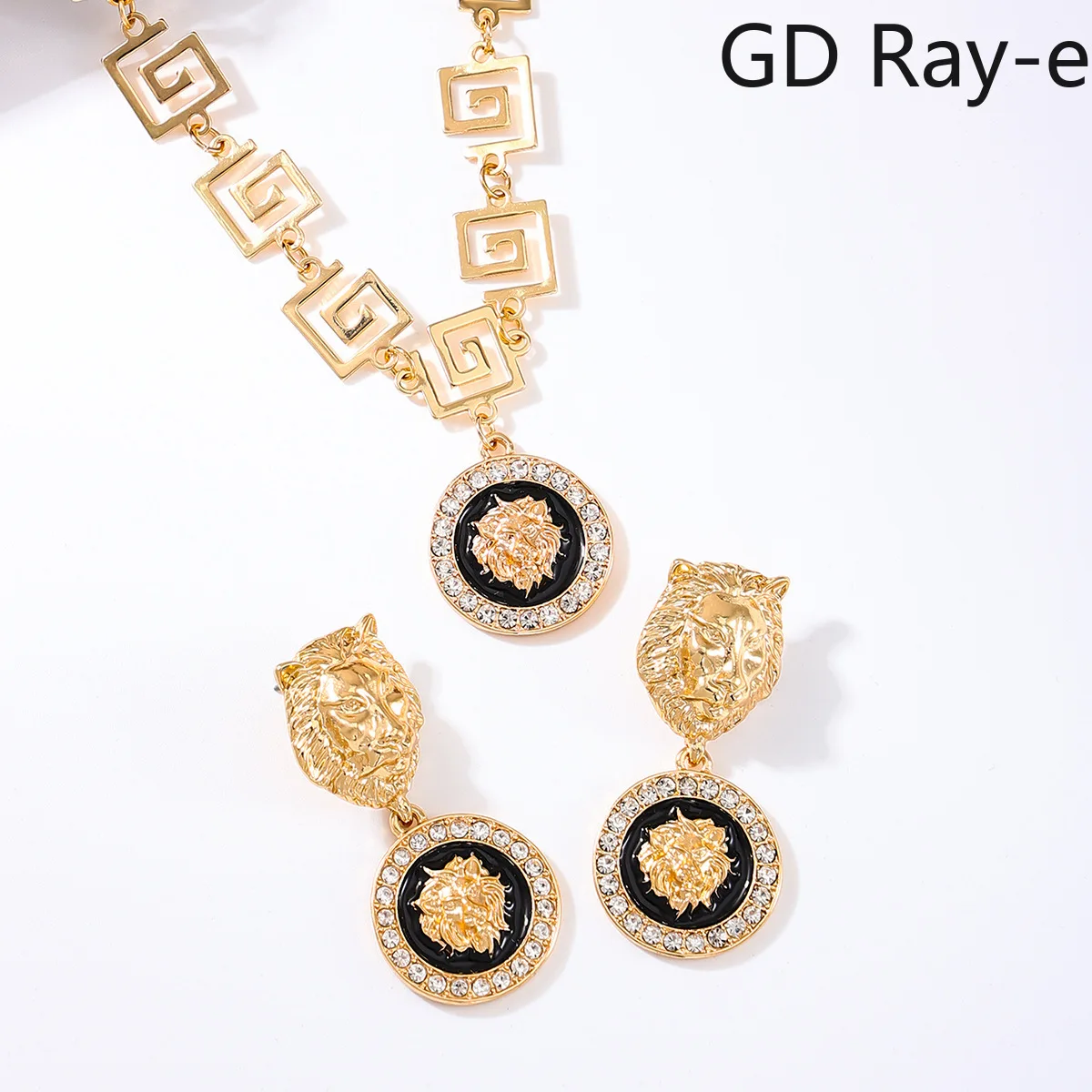 Fashion Lion Head Luxury Jewelry Set for Women Party Hip Hop Style Hollow Out Chains Wholesale Accessories Charm
Fashion Lion Head Luxury Jewelry Set for Women Party Hip Hop Style Hollow Out Chains Wholesale Accessories Charm