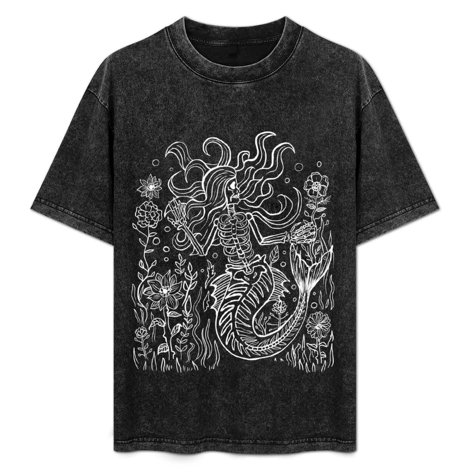 Dead Skeleton Mermaid Gothic Punk Witchy Illustration T-Shirt anime t shirts oversize t shirt custom print T-Shirt
Dead Skeleton Mermaid Gothic Punk Witchy Illustration T-Shirt anime t shirts oversize t shirt custom print T-Shirt