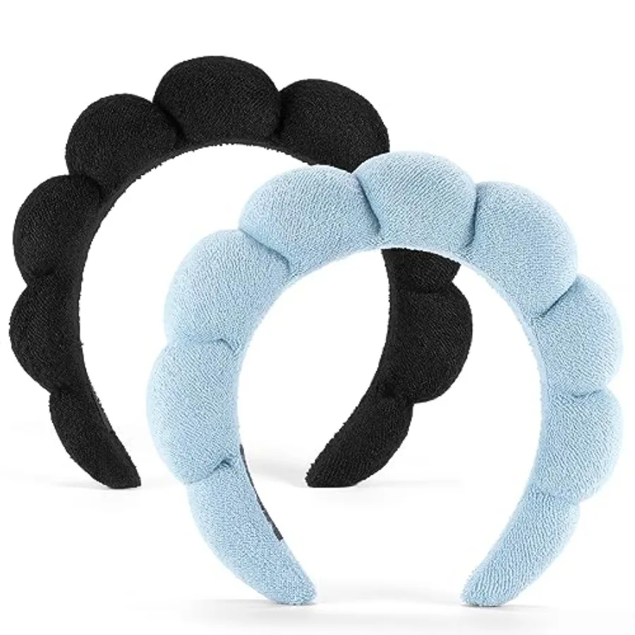 Face Wash Headband, Set of 2 - Terry Cloth Spa Headbands for Washing Face or Facial, Puffy Makeup Headbands for Skincare, Mask,
Face Wash Headband, Set of 2 - Terry Cloth Spa Headbands for Washing Face or Facial, Puffy Makeup Headbands for Skincare, Mask,