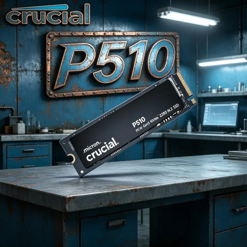 Crucial P510 Gen5 M2 NVMe SSD 1TB 2TB PCIe5.0 X4 Large Capacity 3D NAND Flash Gaming Internal Hard Disk PC Upgrade Hardware
Crucial P510 Gen5 M2 NVMe SSD 1TB 2TB PCIe5.0 X4 Large Capacity 3D NAND Flash Gaming Internal Hard Disk PC Upgrade Hardware