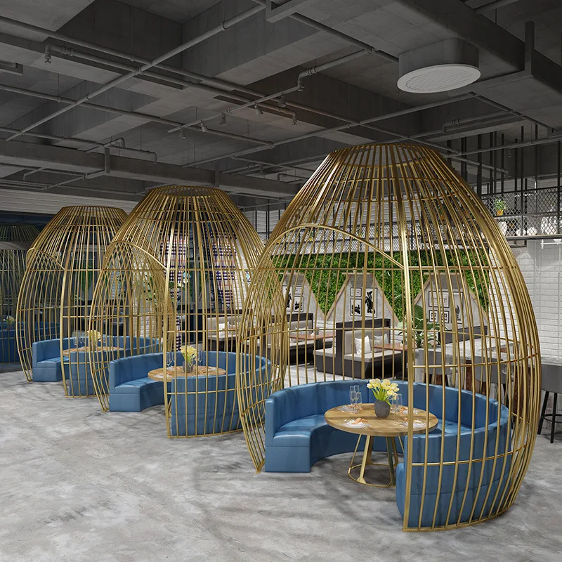 Restaurant Large Bird Cage Card Seat Hot Pot Restaurant Park Square Wedding Creative Card Seat Decoration Wrought Iron
Restaurant Large Bird Cage Card Seat Hot Pot Restaurant Park Square Wedding Creative Card Seat Decoration Wrought Iron