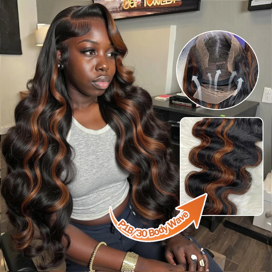 P1B30 Highlight Human Hair Wigs Body Wave 13X6 13X4 Hd Lace Frontal Wig 30 36 Inch Lace Front Wig Brazilian Wigs Brown Colored
P1B30 Highlight Human Hair Wigs Body Wave 13X6 13X4 Hd Lace Frontal Wig 30 36 Inch Lace Front Wig Brazilian Wigs Brown Colored