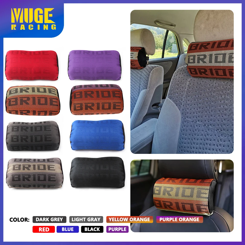 MUGE-JDM Style BRIDE Soft Car Pillow Seat Support Decor Headrest Backrest Seat Cushion Universal Car Neck Pillows BAG043
MUGE-JDM Style BRIDE Soft Car Pillow Seat Support Decor Headrest Backrest Seat Cushion Universal Car Neck Pillows BAG043