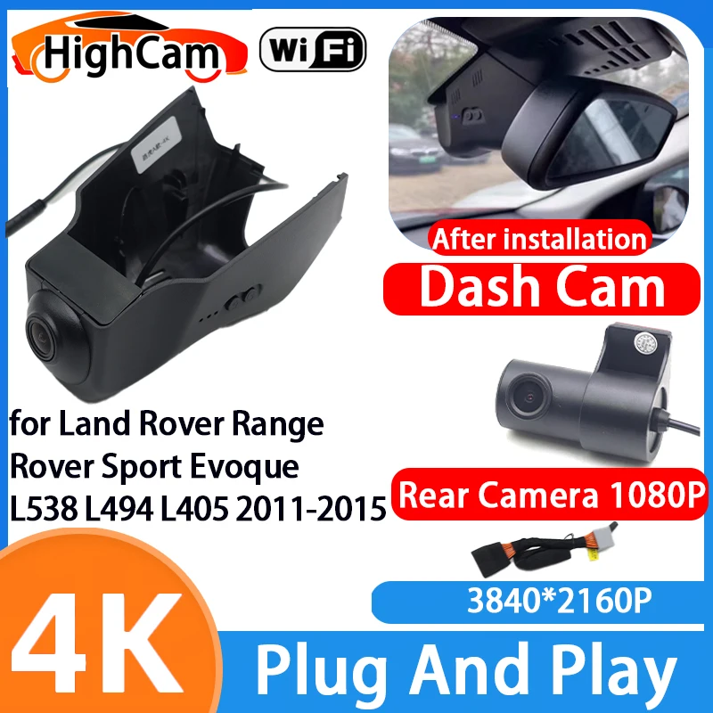 HighCam for Land Rover Range Rover Sport Evoque L538 L494 L405 2011-2015 4K Wifi IMX335 Car DVR Video Dash Cam Front Rear Camera
HighCam for Land Rover Range Rover Sport Evoque L538 L494 L405 2011-2015 4K Wifi IMX335 Car DVR Video Dash Cam Front Rear Camera