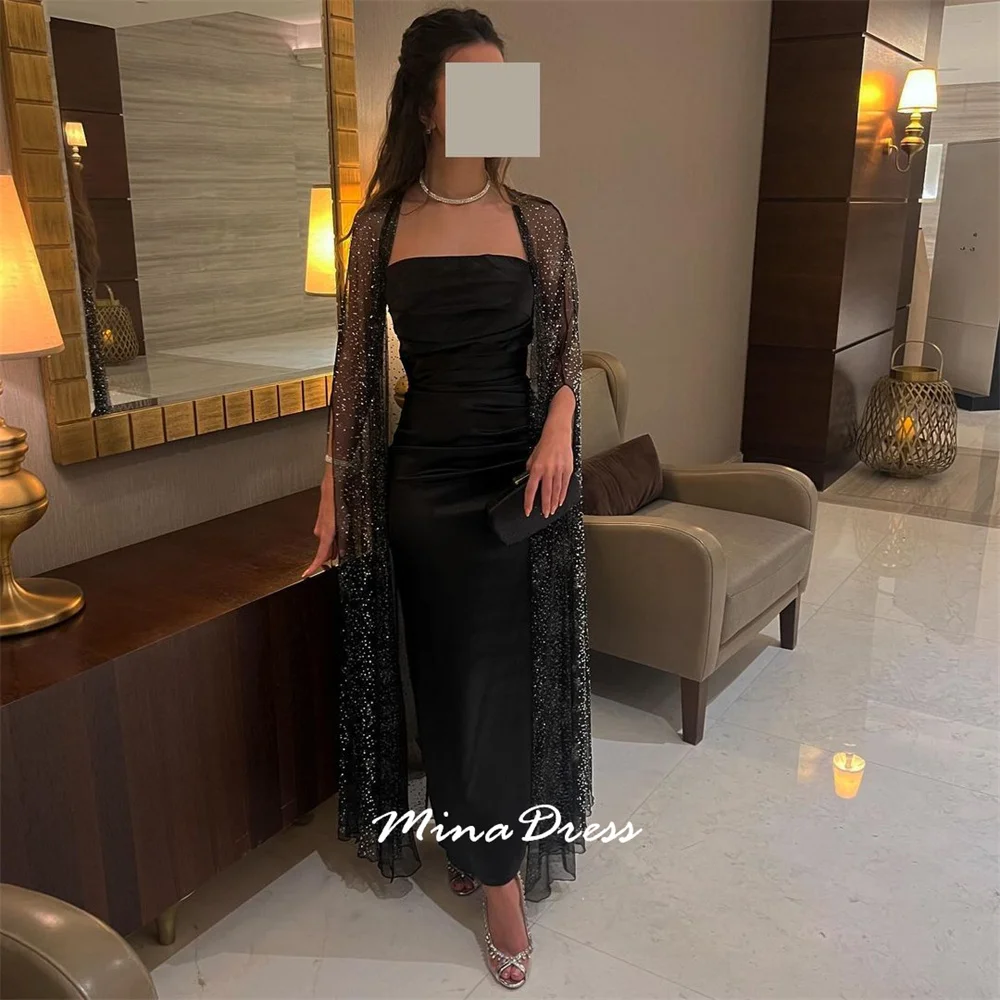 Mina Customized Black Beads Formal Occasion Dresses for Special Occasions Sequins Evening Dress Luxury Elegant Ankle-wise Party
Mina Customized Black Beads Formal Occasion Dresses for Special Occasions Sequins Evening Dress Luxury Elegant Ankle-wise Party