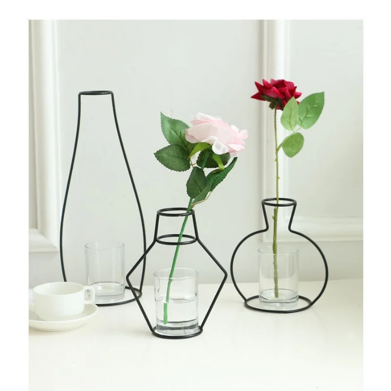 Retro Iron Line Table Flowers Vases Nordic Decoration Home Metal Plant Holder Nordic Styles Flower Vase Home Decor Dropshipping
Retro Iron Line Table Flowers Vases Nordic Decoration Home Metal Plant Holder Nordic Styles Flower Vase Home Decor Dropshipping