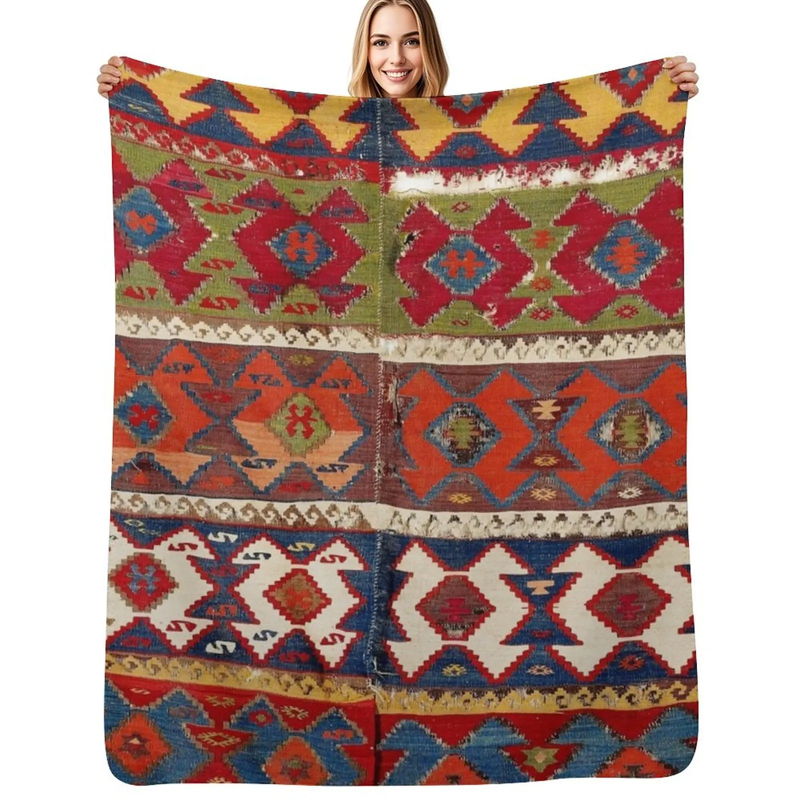 Mut Taurus Anatolian Kilim Print Throw Blanket Softest Luxury Brand Kid'S for babies Blankets
Mut Taurus Anatolian Kilim Print Throw Blanket Softest Luxury Brand Kid'S for babies Blankets