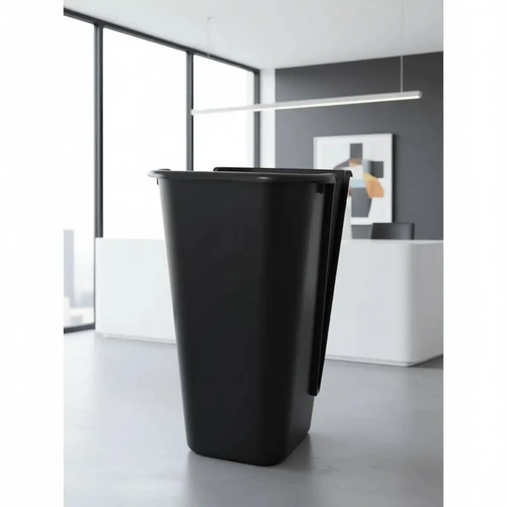 13 Gallon Black Kitchen/Office Trash Can with Ergonomic Design, Easy to Use, Made in USA
13 Gallon Black Kitchen/Office Trash Can with Ergonomic Design, Easy to Use, Made in USA