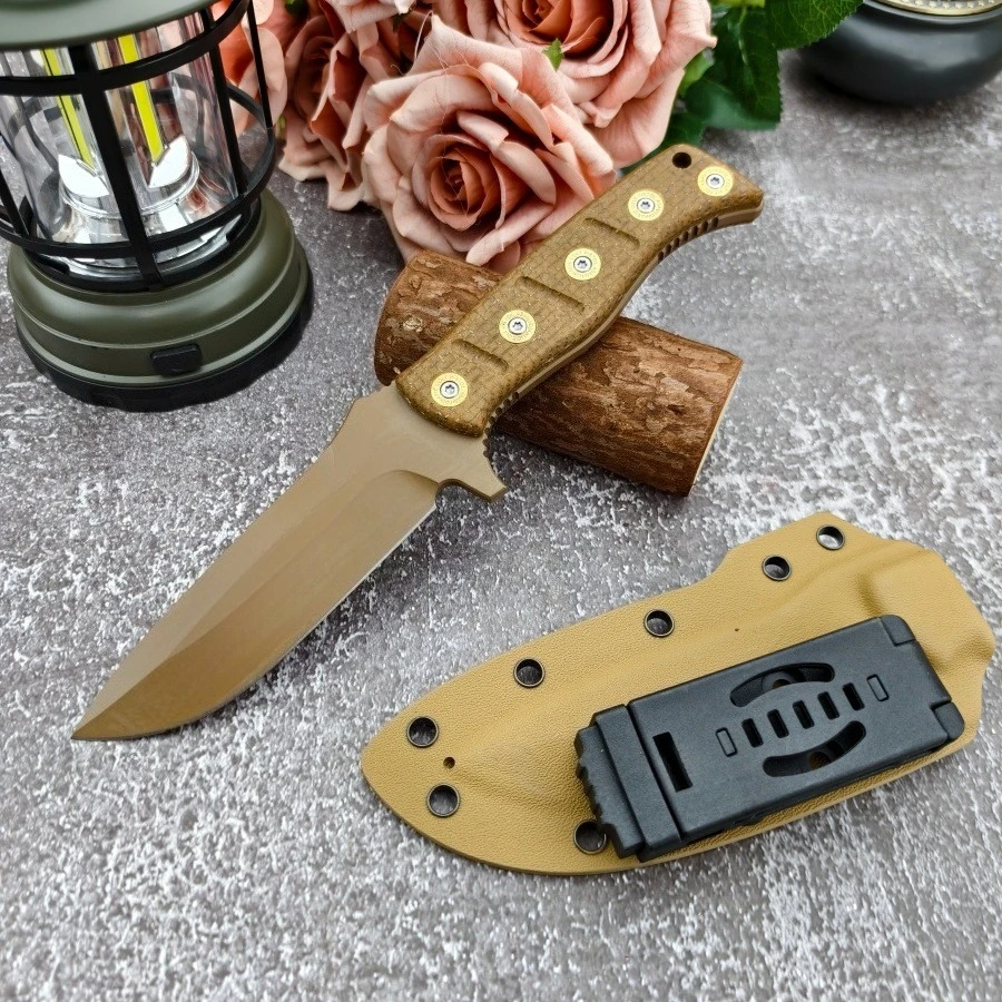 1PC Yellow Outdoor Knife D2 Blade Micarta Handle Anti-slip Grip Hunting Rescue Tool Portable Climbing Knife Exploration Knife
1PC Yellow Outdoor Knife D2 Blade Micarta Handle Anti-slip Grip Hunting Rescue Tool Portable Climbing Knife Exploration Knife