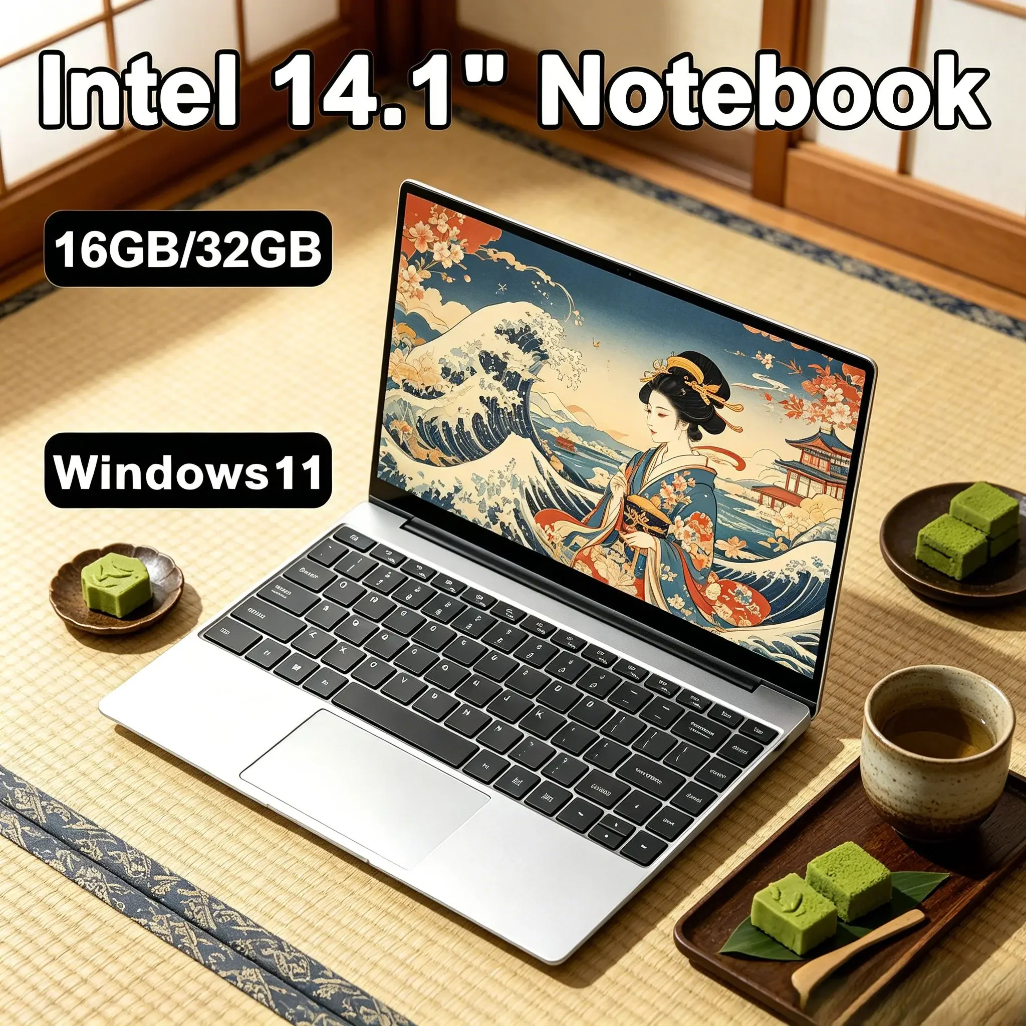 New 14.1 Inch Portable Lightweight Laptop with Intel 6500Y, 32GB RAM 2TB SSD Storage, 5000mAh Long‑Lasting Battery, Windows 11
New 14.1 Inch Portable Lightweight Laptop with Intel 6500Y, 32GB RAM 2TB SSD Storage, 5000mAh Long‑Lasting Battery, Windows 11