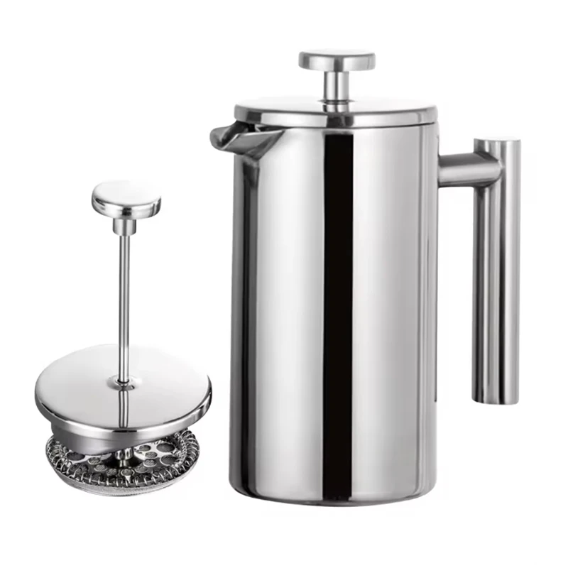 304 Stainless Steel French Press Coffee Maker Pot Double Walled Insulated 350/800/1000ml Brewing Hand poured Coffee Pot
304 Stainless Steel French Press Coffee Maker Pot Double Walled Insulated 350/800/1000ml Brewing Hand poured Coffee Pot