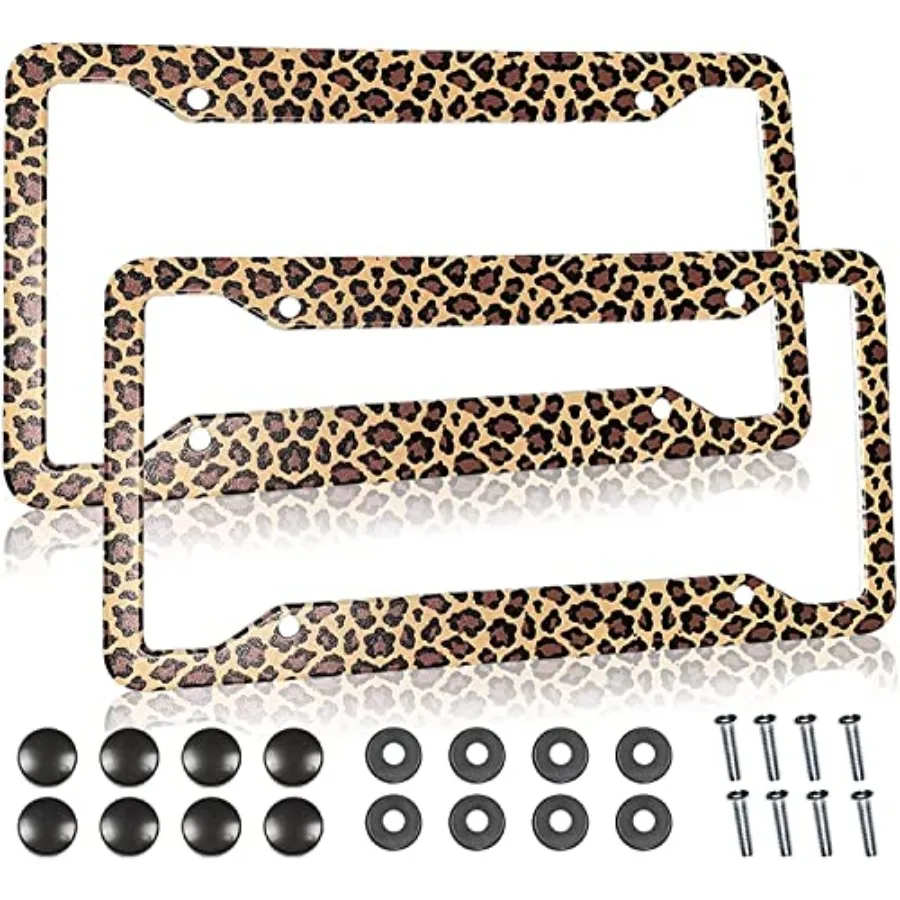 Leopard Cheetah Print License Plate Frames Covers Holder Brown Leopard Print Car Tag Frame Covers Holder Aluminum Metal 4 Holes
Leopard Cheetah Print License Plate Frames Covers Holder Brown Leopard Print Car Tag Frame Covers Holder Aluminum Metal 4 Holes