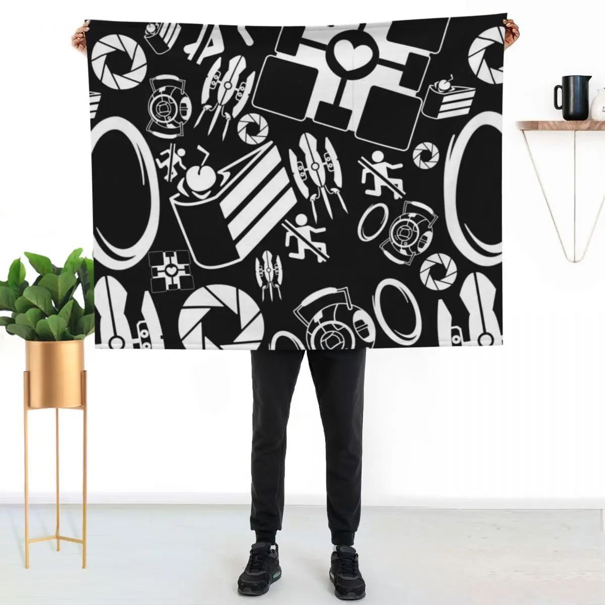 Portal Pattern Throw Blanket Stylish Couch Blanket for Home Living Room
Portal Pattern Throw Blanket Stylish Couch Blanket for Home Living Room