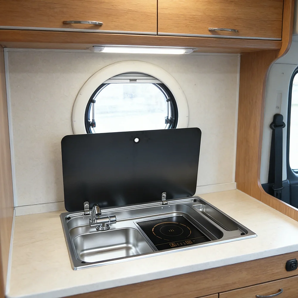 JDA Professional Supplier SS304 RV Sink And Induction Cooktop Stove Combination For RV Caravan Boat Part Marine Yacht
JDA Professional Supplier SS304 RV Sink And Induction Cooktop Stove Combination For RV Caravan Boat Part Marine Yacht
