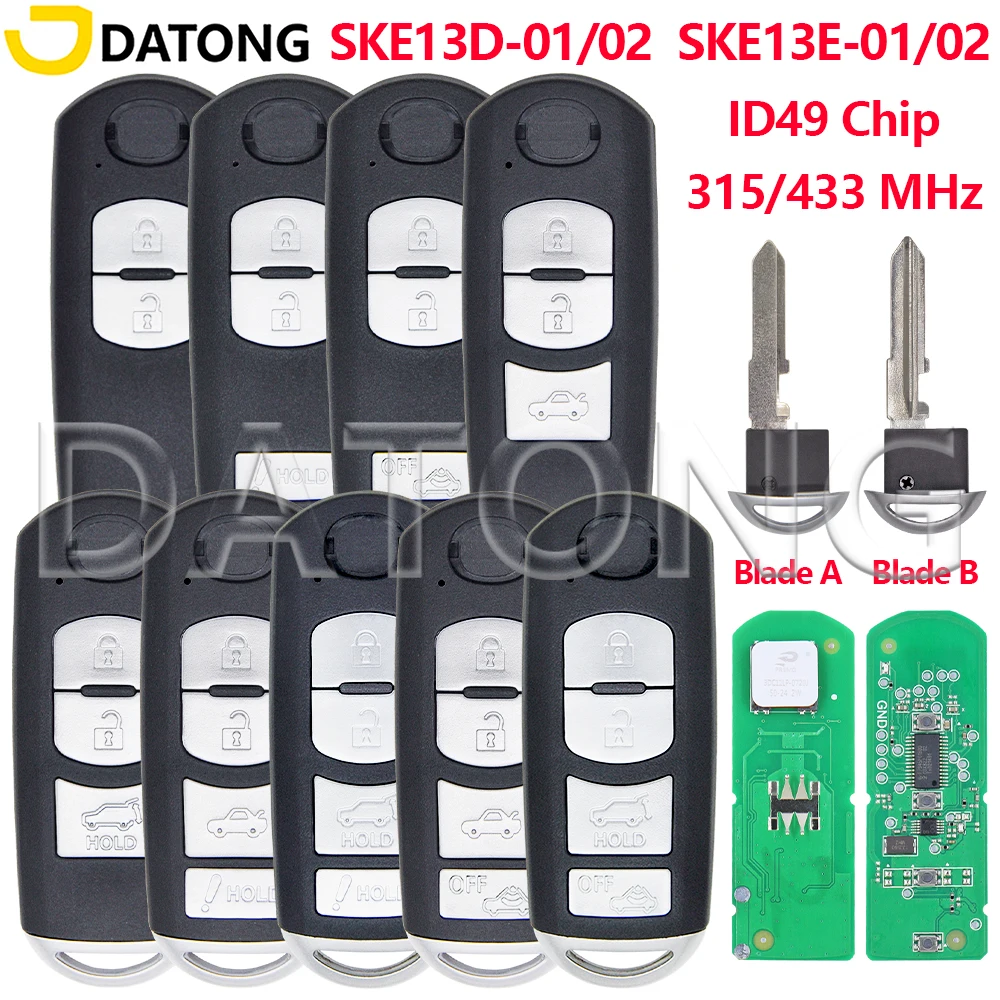 Чип Datong ID49 SKE13D-01/02 315 МГц SKE13E-01/02 433 МГц Автомобильный дистанционный брелок для Mazda Atenza 2 CX-3 CX-5 MX-5 6 CX-9 AXELA
Чип Datong ID49 SKE13D-01/02 315 МГц SKE13E-01/02 433 МГц Автомобильный дистанционный брелок для Mazda Atenza 2 CX-3 CX-5 MX-5 6 CX-9 AXELA