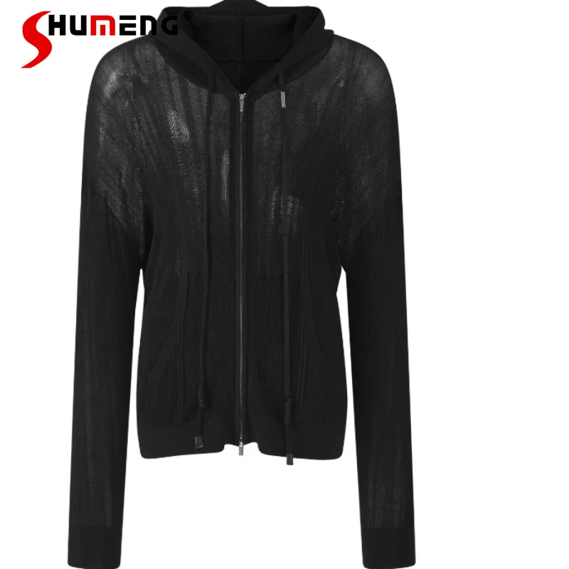 2026 Men's Spring New Fashion Hollow Out Long Sleeve Tops Thin Breathable Knitted Cardigan Jackets Solid Color Knitted Sweaters
2026 Men's Spring New Fashion Hollow Out Long Sleeve Tops Thin Breathable Knitted Cardigan Jackets Solid Color Knitted Sweaters