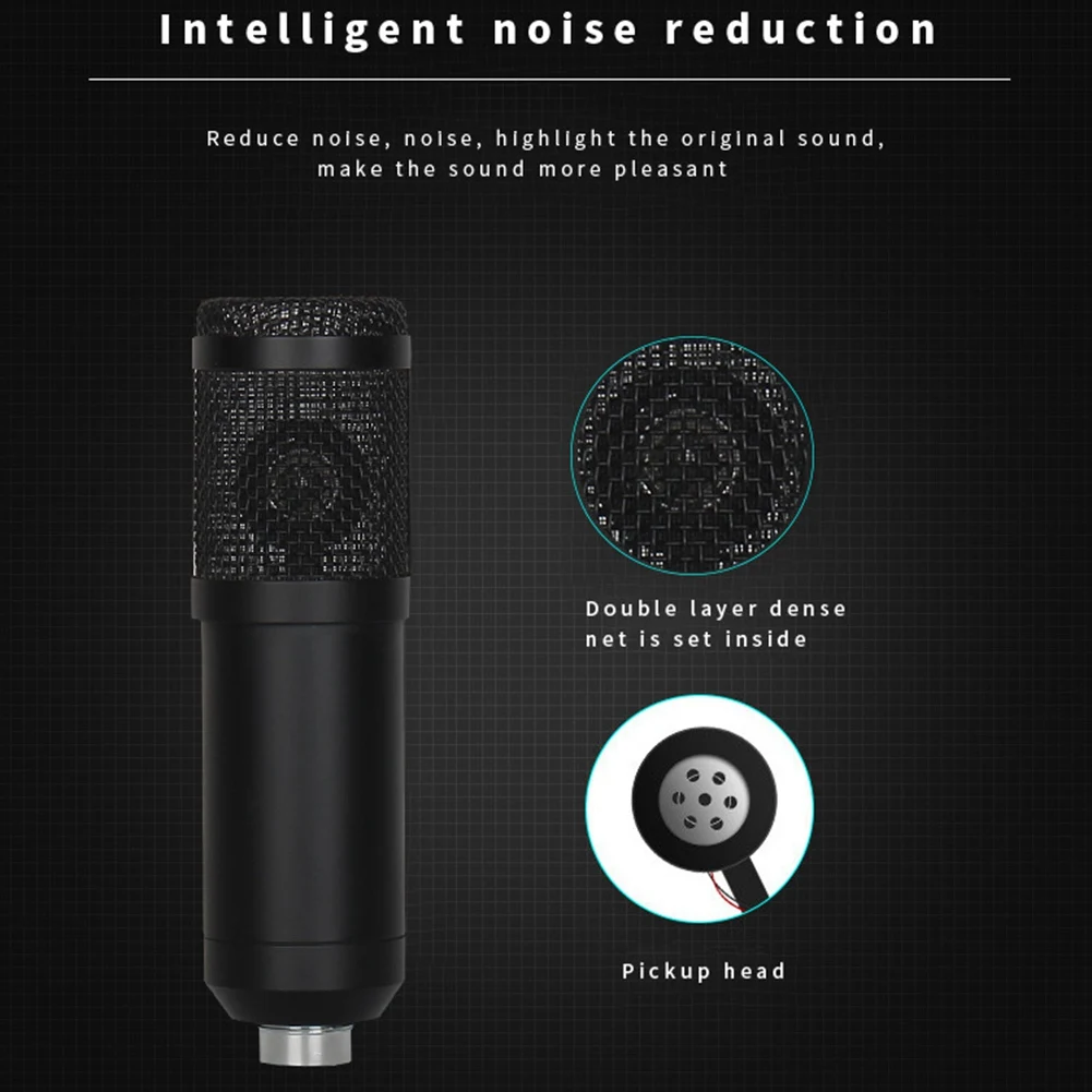 BM800 Condenser Microphone V8 Sound Card Mixer Live Broadcast Recording Set Mic Phone K Song Computer Karaoke Sing
BM800 Condenser Microphone V8 Sound Card Mixer Live Broadcast Recording Set Mic Phone K Song Computer Karaoke Sing