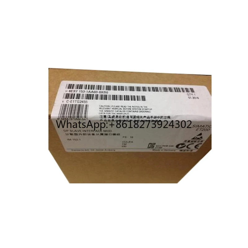 New original packaging 1 year warranty 6ES7153-2AR03-0XA0 {No.24arehouse spot} Immediately sent
New original packaging 1 year warranty 6ES7153-2AR03-0XA0 {No.24arehouse spot} Immediately sent