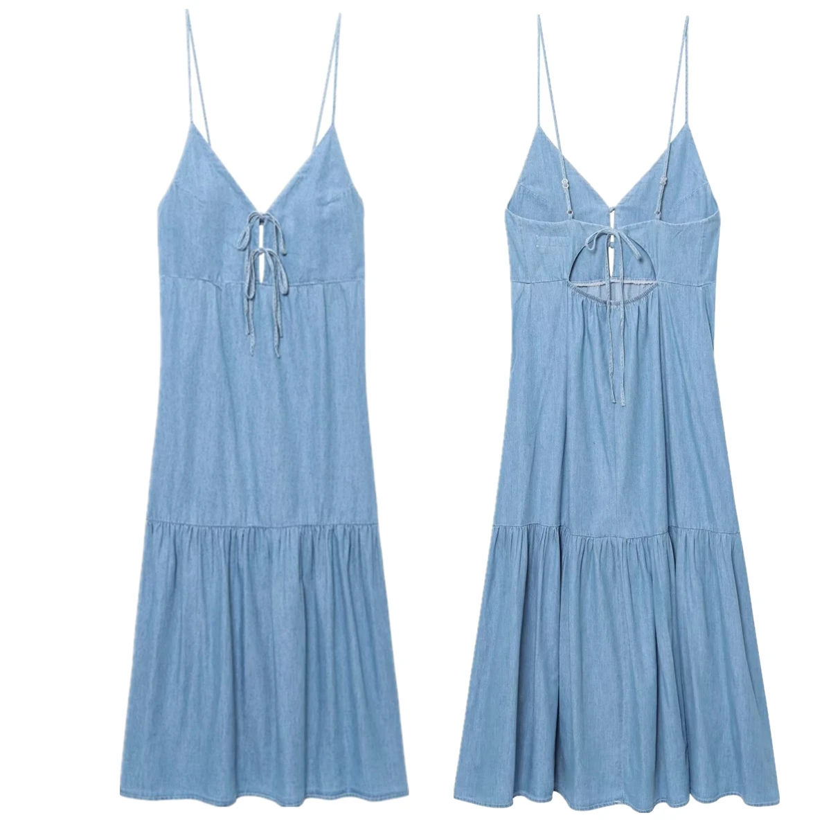 Jenny&Dave Minimalist Bowknot Suspender Dress French Lazy Casual Denim Dress Women Party Dresses Summer Midi Vestidos
Jenny&Dave Minimalist Bowknot Suspender Dress French Lazy Casual Denim Dress Women Party Dresses Summer Midi Vestidos