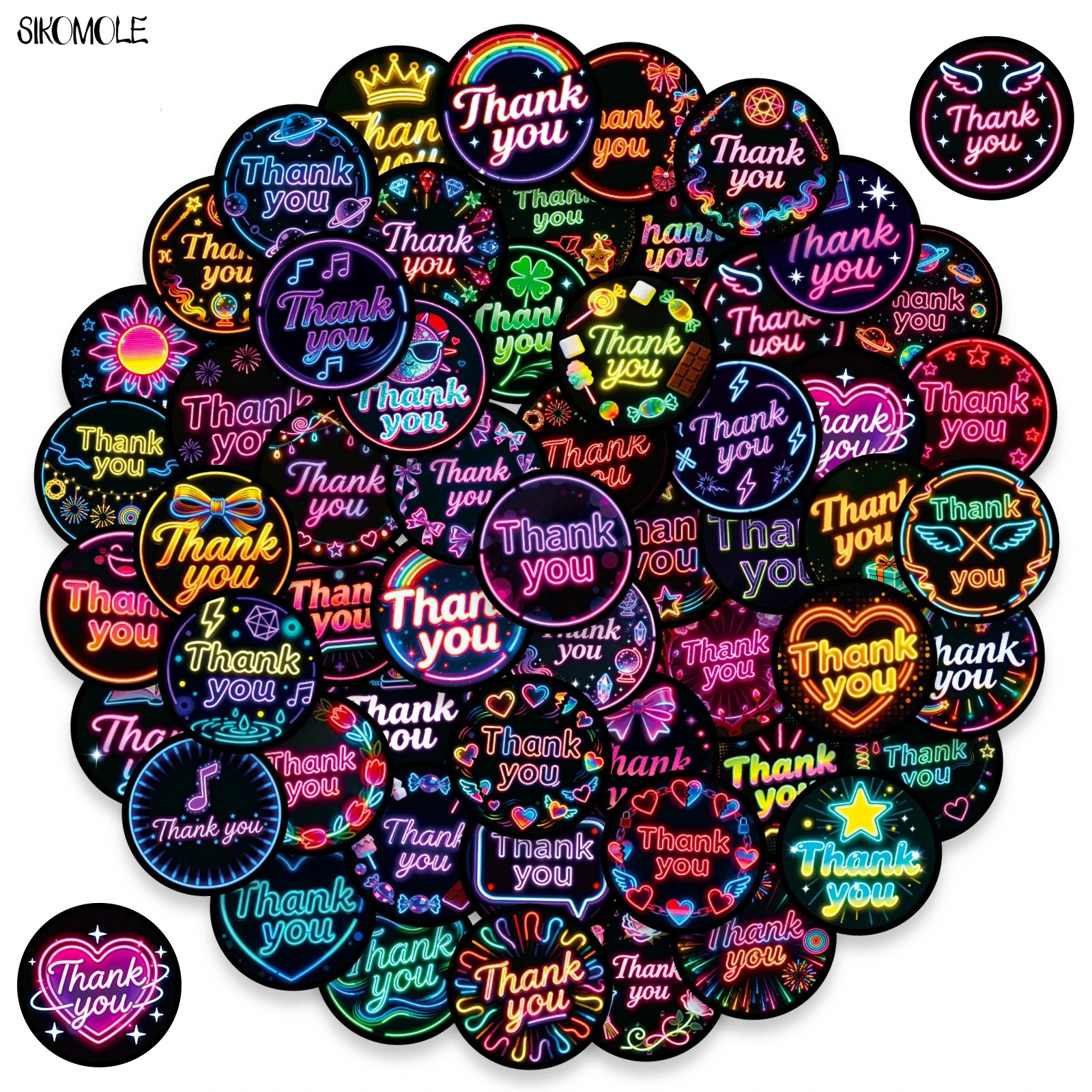 10/30/56PCS English Thank You Neon Style Stickers Kawaii Funny DIY Kids Toys Guitar Luggage Suitcase Decoration Graffiti Sticker
10/30/56PCS English Thank You Neon Style Stickers Kawaii Funny DIY Kids Toys Guitar Luggage Suitcase Decoration Graffiti Sticker