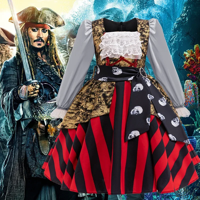 Captain Pirate Clothes Dress For Girl Gothic Halloween Costumes Mesh TuTu Dress Halloween Cosplay Costume Carnival Party Clot*.1
Captain Pirate Clothes Dress For Girl Gothic Halloween Costumes Mesh TuTu Dress Halloween Cosplay Costume Carnival Party Clot*.1