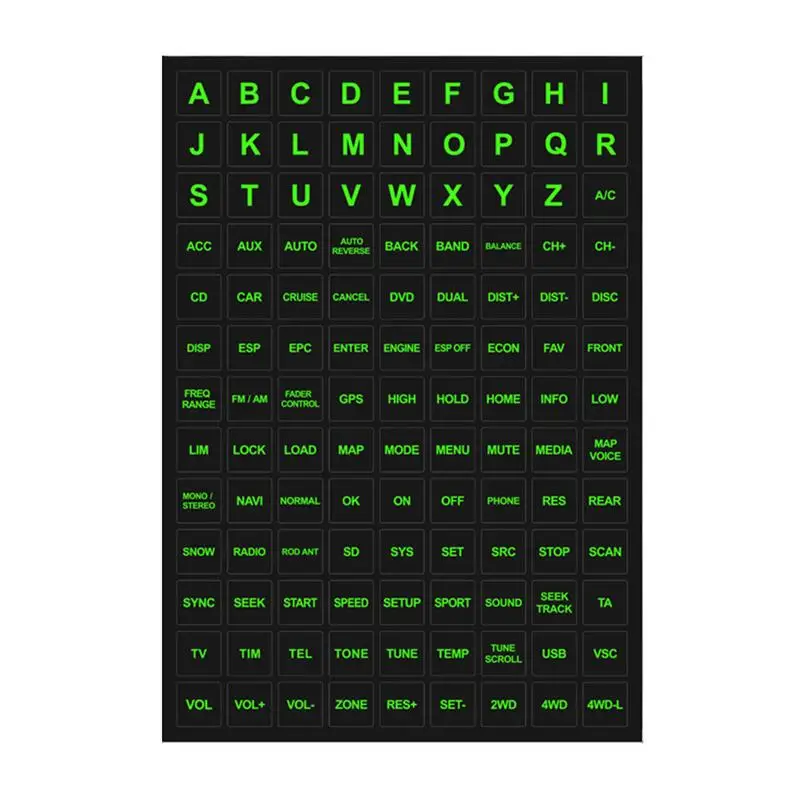 Car Button Stickers Waterproof Car Window Button Luminous Sticker Automobile Inner Accessories Circuit Panel Label For Car Outer
Car Button Stickers Waterproof Car Window Button Luminous Sticker Automobile Inner Accessories Circuit Panel Label For Car Outer
