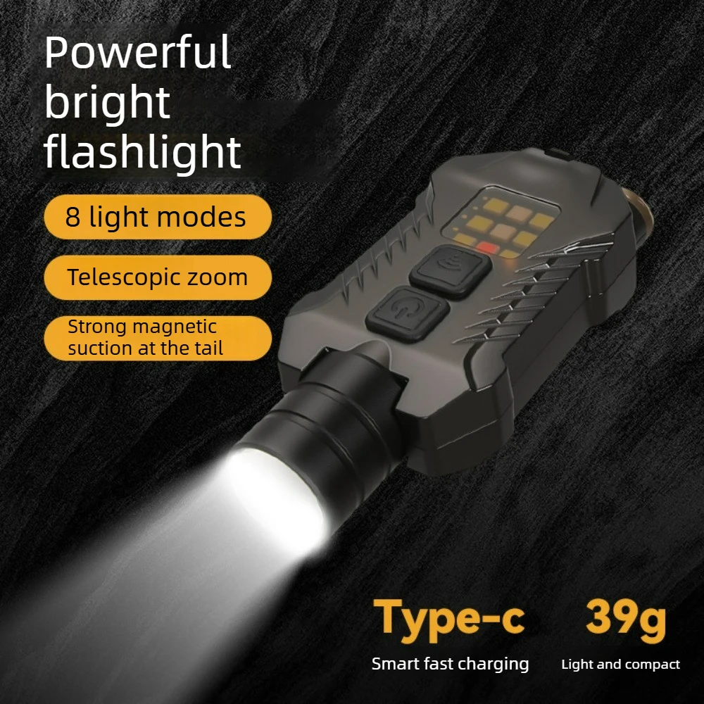 Mini Super Bright Rechargeable Flashlight Portable Multi-functional Waterproof Long-shot Torch Camping Hiking Emergency Outdoor
Mini Super Bright Rechargeable Flashlight Portable Multi-functional Waterproof Long-shot Torch Camping Hiking Emergency Outdoor