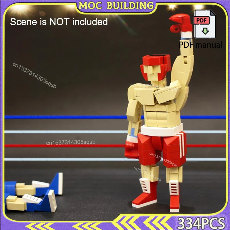 7.8" Boxer Model Boxing Sculptured Winning Pose MOC Building Blocks Creative Toys Sports Construction Statued Gift Boys Girls
7.8" Boxer Model Boxing Sculptured Winning Pose MOC Building Blocks Creative Toys Sports Construction Statued Gift Boys Girls