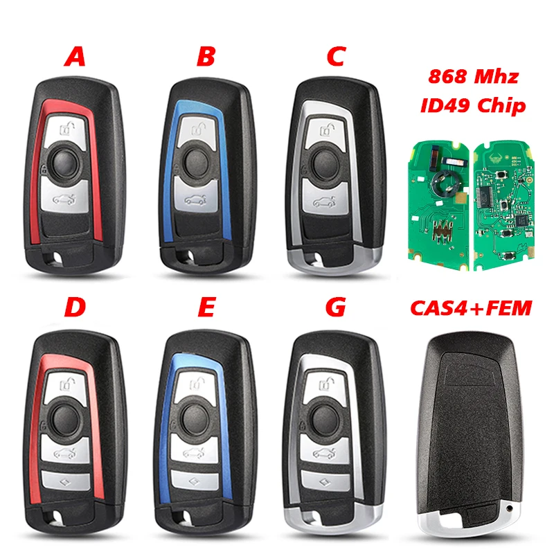 CN006112 Aftermarket 3/4 Кнопка Smart Remote Key для серии F 3 5 7 X5 X6 F20 F22 F30 CAS4 FEM BDC 315/434 МГц ID49 Chip
CN006112 Aftermarket 3/4 Кнопка Smart Remote Key для серии F 3 5 7 X5 X6 F20 F22 F30 CAS4 FEM BDC 315/434 МГц ID49 Chip