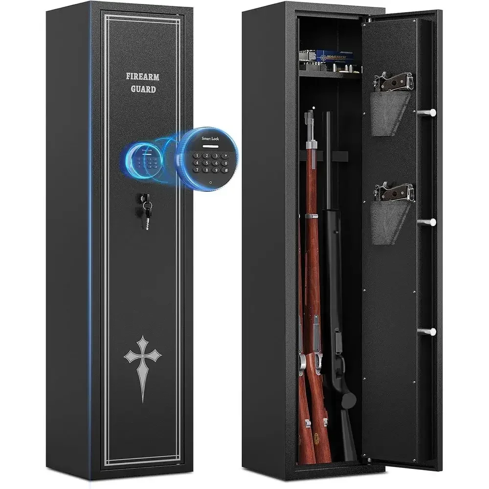 Firearms and Shotgun Storage Cabinet with Removable Storage Shelves for Quick Access
Firearms and Shotgun Storage Cabinet with Removable Storage Shelves for Quick Access