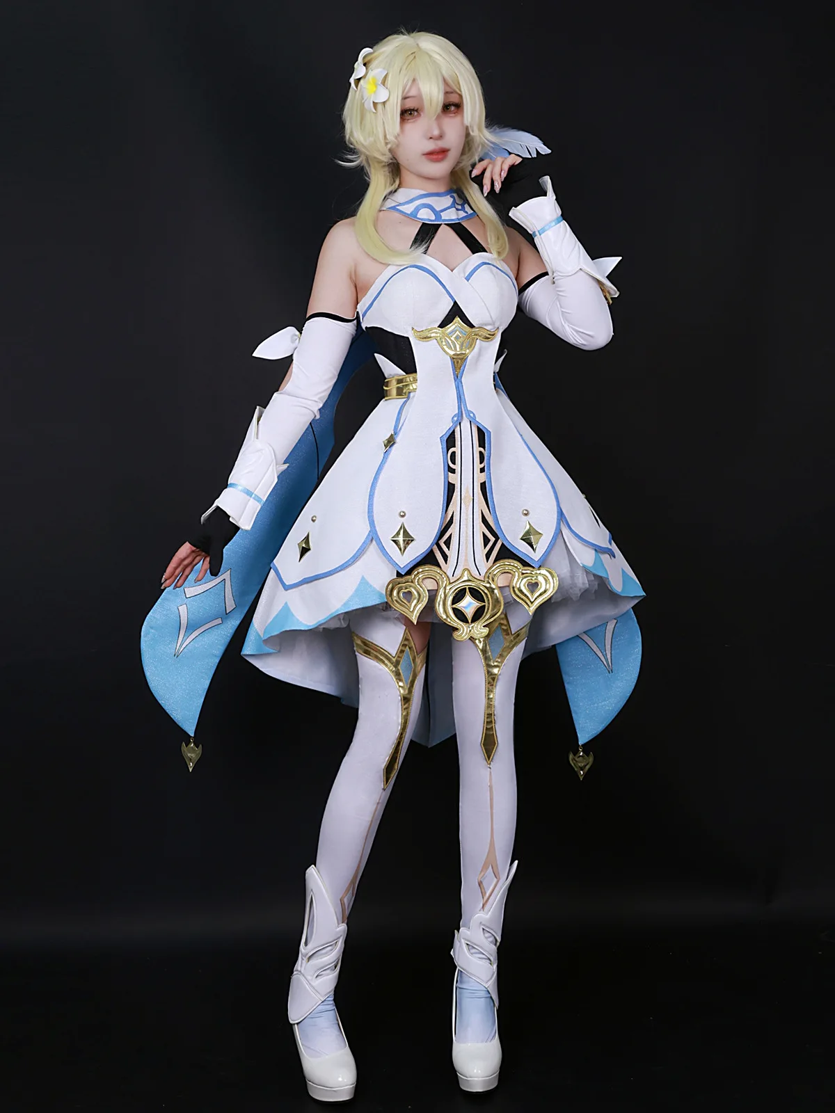 Lumine Anime Game Genshin Impact Cosplay Costume Clothes Wig Shoes Uniform Cosplay Halloween Party Woman Traveler Lumine
Lumine Anime Game Genshin Impact Cosplay Costume Clothes Wig Shoes Uniform Cosplay Halloween Party Woman Traveler Lumine