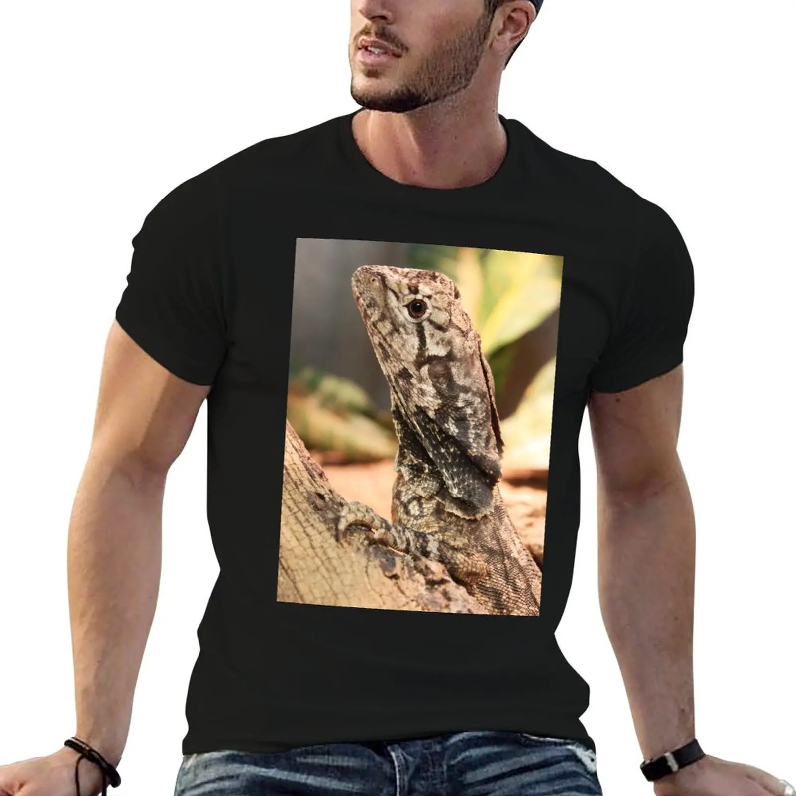 graphic t shirt funny humor shirts lizard man dark Frilled t T-Shirt
graphic t shirt funny humor shirts lizard man dark Frilled t T-Shirt
