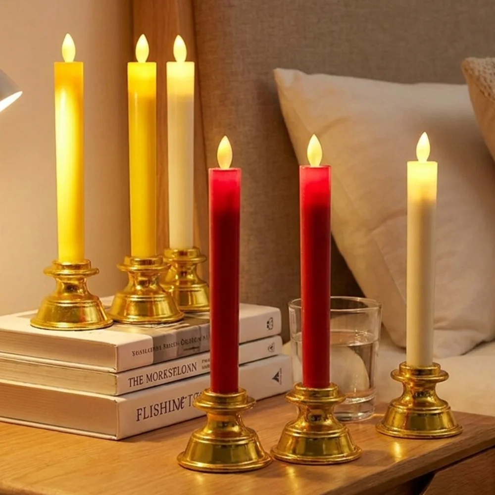 2 Pcs Creative Electronic Candle Light Cordless Battery Operated Warm Glowing Candles Novelty Home Decor Swing Flameless Candles
2 Pcs Creative Electronic Candle Light Cordless Battery Operated Warm Glowing Candles Novelty Home Decor Swing Flameless Candles