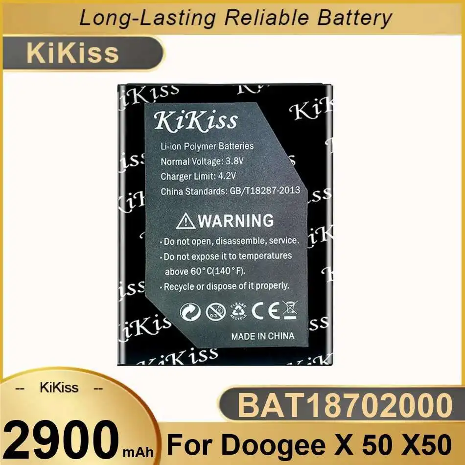 Для Doogee X 50 X50 аккумулятор мобильного телефона BAT18702000 надежная мощность 2900 мАч Премиум замена
Для Doogee X 50 X50 аккумулятор мобильного телефона BAT18702000 надежная мощность 2900 мАч Премиум замена