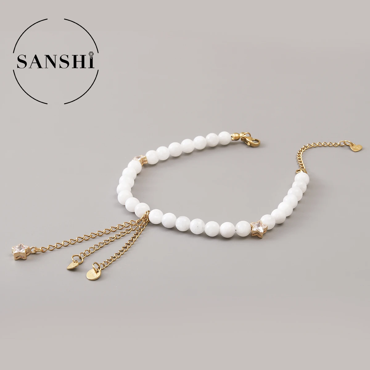 High-quality Natural Moonstone Bracelet Men Women Star Heart Tassel Pendant Elastic Wrist Jewelry Suitable for Any Occasion
High-quality Natural Moonstone Bracelet Men Women Star Heart Tassel Pendant Elastic Wrist Jewelry Suitable for Any Occasion