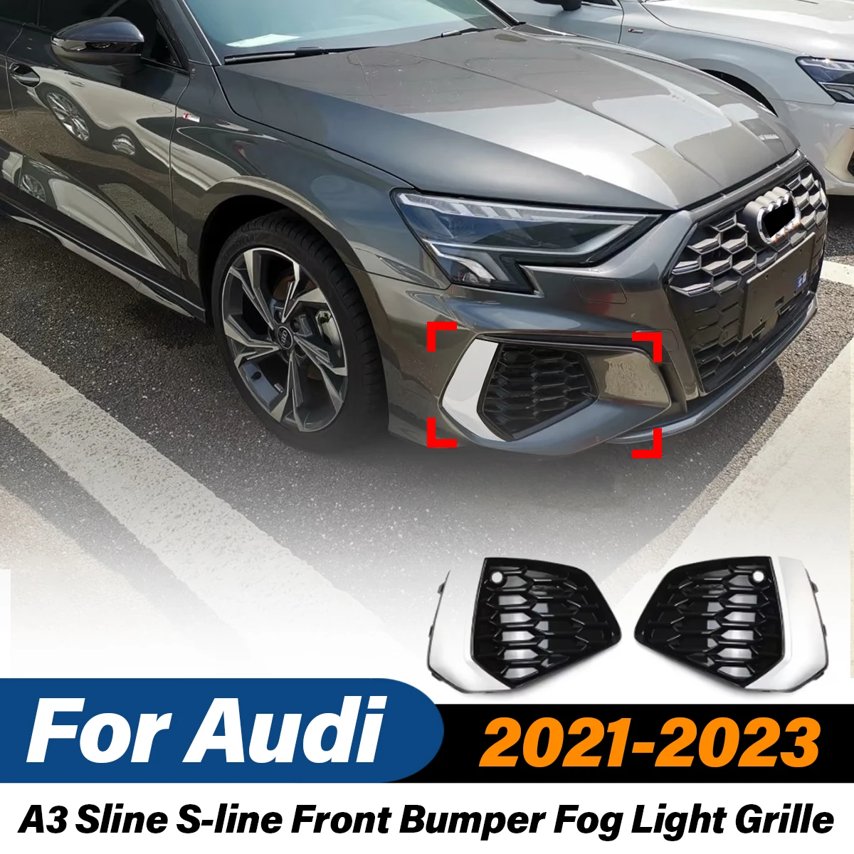 Для Audi A3 Sline S-Line 2021 2022 2023 передний бампер противотуманная мелкая решетка крышка 8YG 807671 8YG 807672 Комплект кузова противотуманной фары
Для Audi A3 Sline S-Line 2021 2022 2023 передний бампер противотуманная мелкая решетка крышка 8YG 807671 8YG 807672 Комплект кузова противотуманной фары