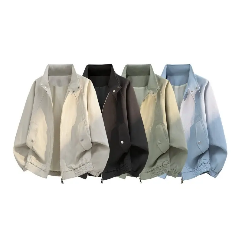 Spring New Men's Loose Fit Workwear Jacket Zipper Stand Collar Basic Style Outerwear Fashionable Brand Woolen Coat
Spring New Men's Loose Fit Workwear Jacket Zipper Stand Collar Basic Style Outerwear Fashionable Brand Woolen Coat