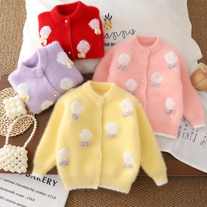 Вязаный свитер для девочек, кардиган, весна-осень-зима, топы с длинными рукавами и принтом, пуловер с круглым вырезом, детская одежда для детей 4-8 лет
Вязаный свитер для девочек, кардиган, весна-осень-зима, топы с длинными рукавами и принтом, пуловер с круглым вырезом, детская одежда для детей 4-8 лет