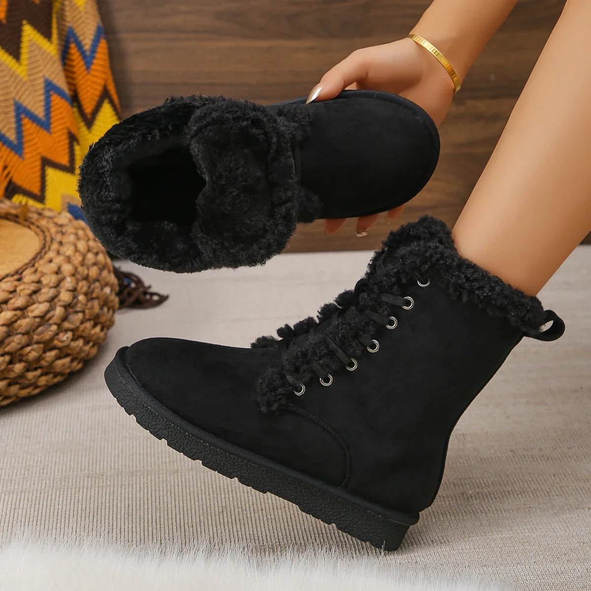 Поп зимние зимние ботинки женские ботильоны на шнуровке с круглым носком высокие замшевые повседневные туфли женские теплые ботинки на плоской подошве размер 36-43
Поп зимние зимние ботинки женские ботильоны на шнуровке с круглым носком высокие замшевые повседневные туфли женские теплые ботинки на плоской подошве размер 36-43