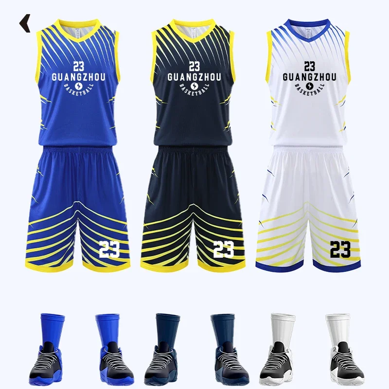 Custom Polyester Basketball Wear Youth Basketball Jersey Shirt High School College Team Basketball Uniform With Pockets Gj-A1015
Custom Polyester Basketball Wear Youth Basketball Jersey Shirt High School College Team Basketball Uniform With Pockets Gj-A1015