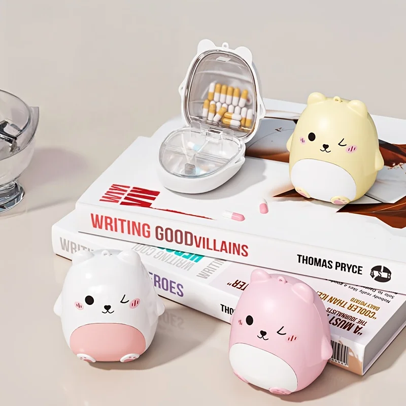 1 Cute Bear Portable Medicine Box Storage Box - Large-capacity Sealed Medicine Storage Box, with Lid and Easy-to-open Design, Durable ABS Material
1 Cute Bear Portable Medicine Box Storage Box - Large-capacity Sealed Medicine Storage Box, with Lid and Easy-to-open Design, Durable ABS Material